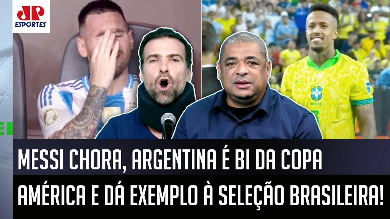 "OLHA O AMOR do Messi pela Argentina, cara! Aí EU VEJO a Seleção Brasileira e..." DEBATE FERVE!