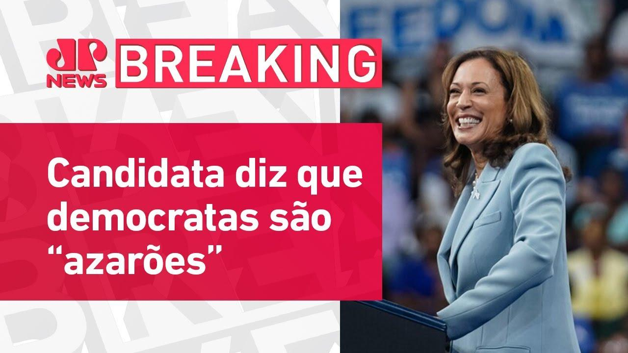 Kamala Harris faz primeiro discurso com companheiro de chapa | BREAKING NEWS