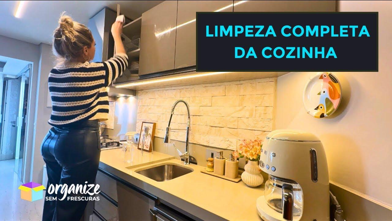 LIMPEZA COMPLETA DA COZINHA EM POUCO TEMPO | OSF Rafa Oliveira