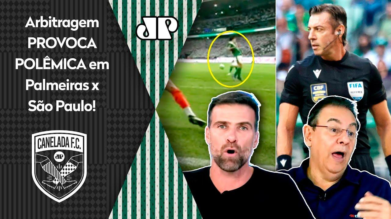 POLÊMICA! "EU DISCORDO! É UMA PALHAÇADA como a arbitragem..." DEBATE FERVE pós Palmeiras x São Paulo