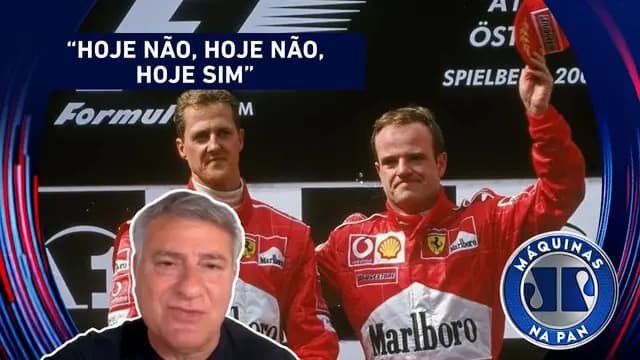 Cleber Machado detalha sobre dia em que Barrichello cedeu vitória a Schumacher | MÁQUINAS NA PAN