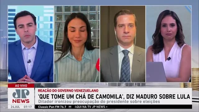 Maduro sobre fala de Lula: “Quem se assustou que tome um chá de camomila”; Amanda e Beraldo analisam