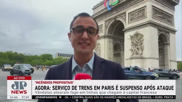 Serviço de trens em Paris é suspenso após ataque