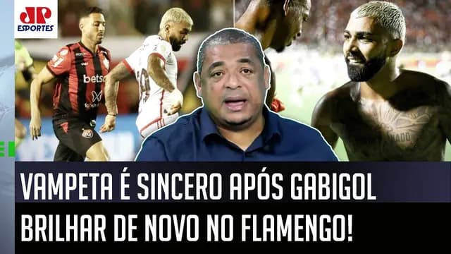 "O Gabigol TÁ VENDO que a BATATA DELE TÁ ASSANDO e..." Vampeta É SINCERO após BRILHO pelo Flamengo!