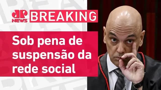 Moraes dá 24 horas para Elon Musk indicar novo representante do X no Brasil | BREAKING NEWS