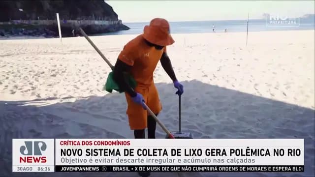 Novo sistema de coleta de lixo gera polêmica no Rio de Janeiro