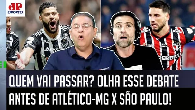 "É O QUE EU ACHO! Pra mim, o São Paulo contra o Atlético-MG hoje..." OLHA esse DEBATE antes do JOGÃO