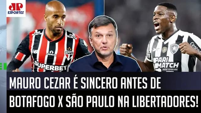 "Cara, se o São Paulo ELIMINAR o Botafogo da Libertadores..." Mauro Cezar FALA A REAL!